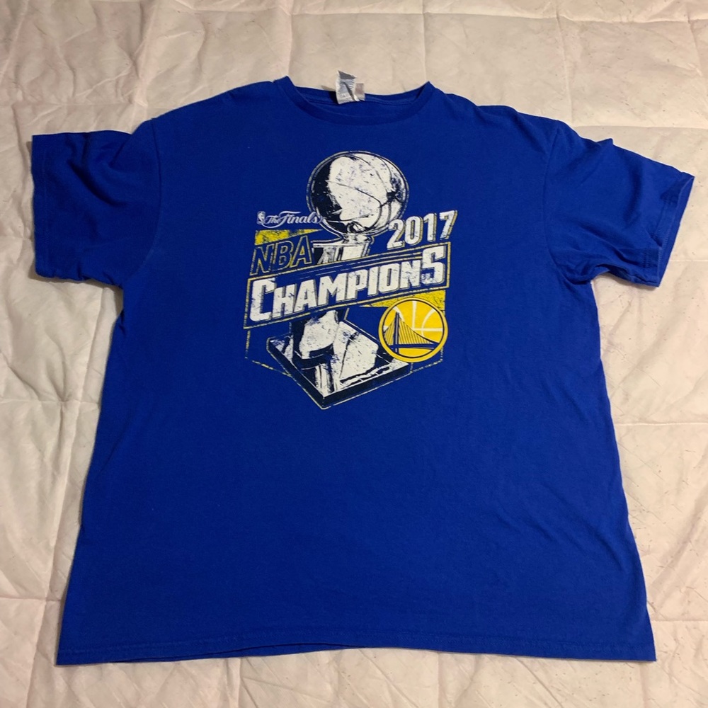 Mens Extra Large Blue Golden State Warriors 2017 Champions